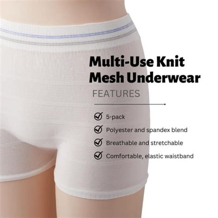 Are hospital mesh panties washable?