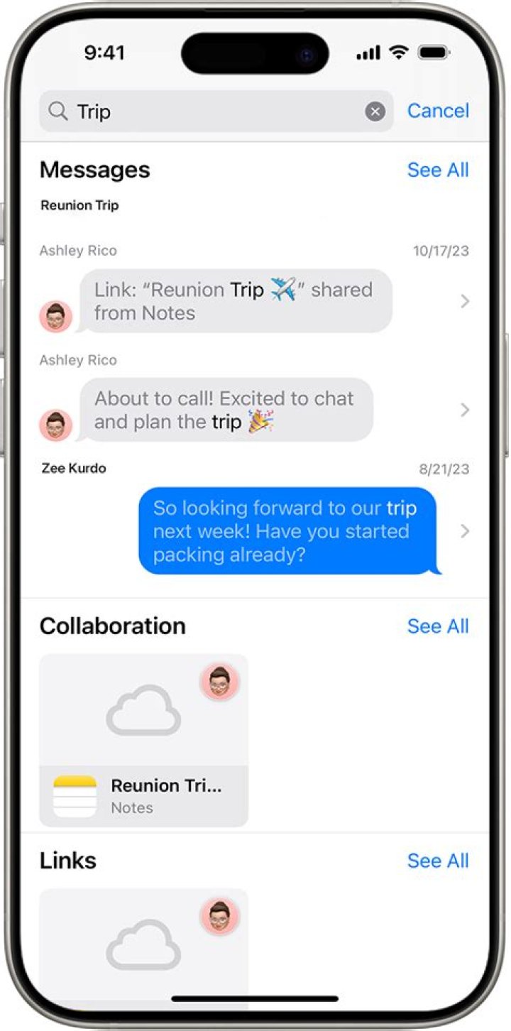 Can I read text messages from other phones on my account?