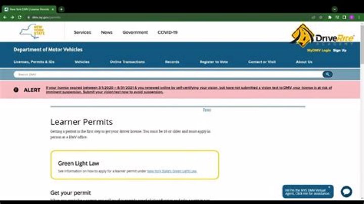 Can you take NY learners permit online?