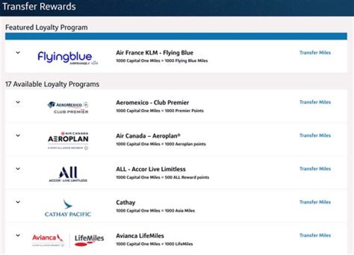 Can you transfer SPG points to airlines?