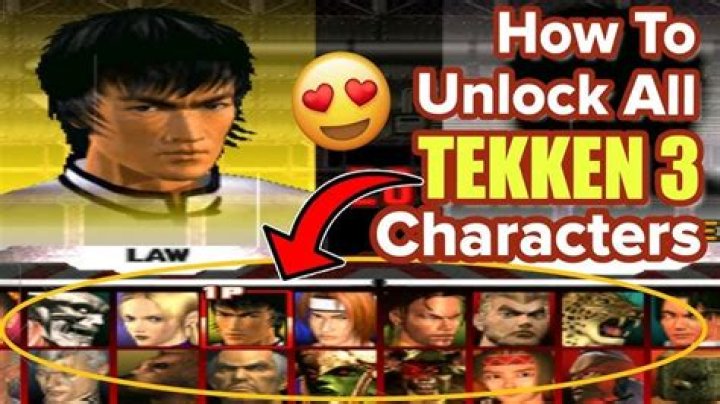 Can you unlock characters in Tekken 3?