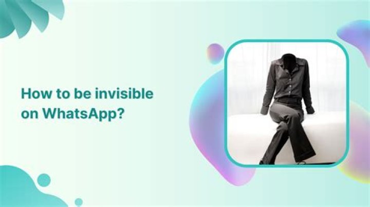 How can I be invisible on WhatsApp iOS?