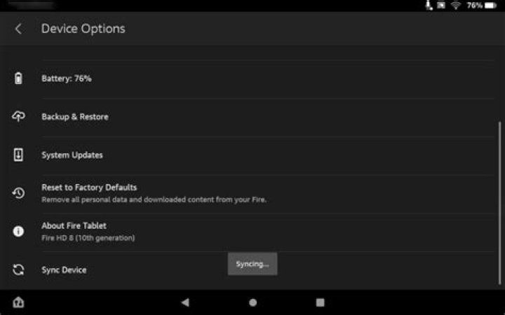 How do I access quick settings on Fire tablet?