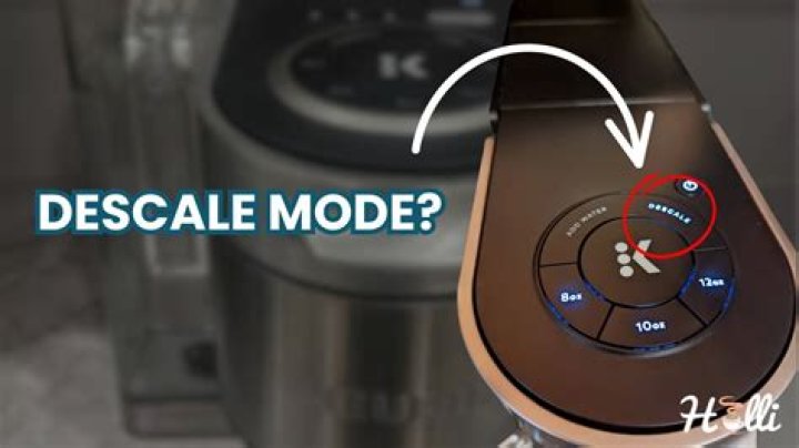 How do I clear the descale message on my Keurig?