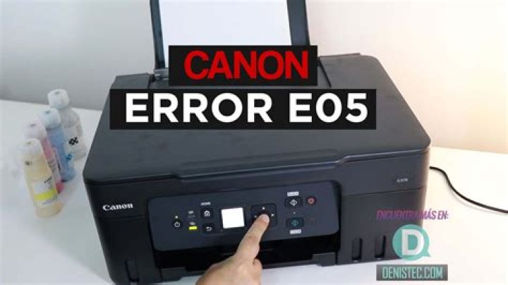 How do I fix Canon E05 error?