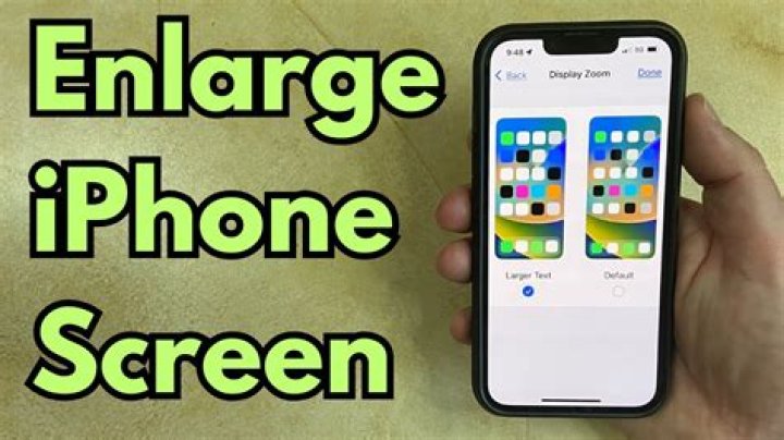 How do I get my iPhone screen back to normal size?