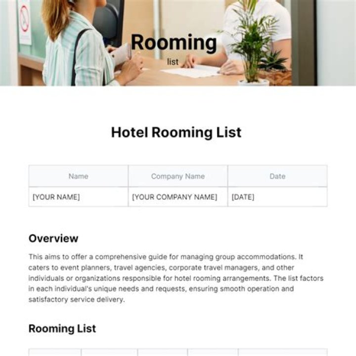 How do I make a rooming list?