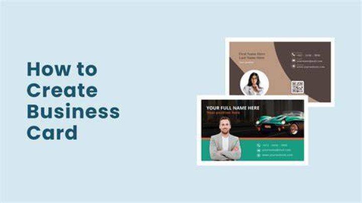 How do I make my own business card layout?