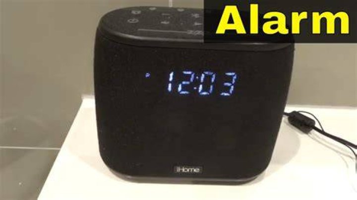 How do I reset my iHome alarm?