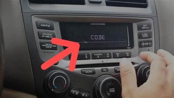How do I reset the radio code on my Honda Accord?