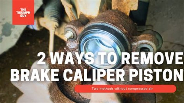 How do you change a brake caliper piston?
