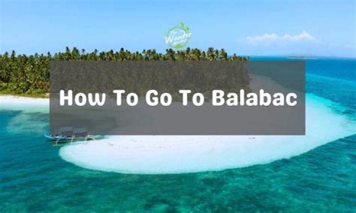 How do you get to Balabac Palawan Onuk island?