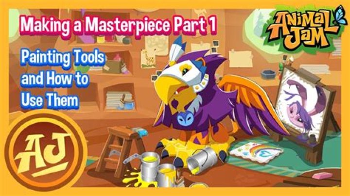 How do you make an amazing masterpiece on Animal Jam?
