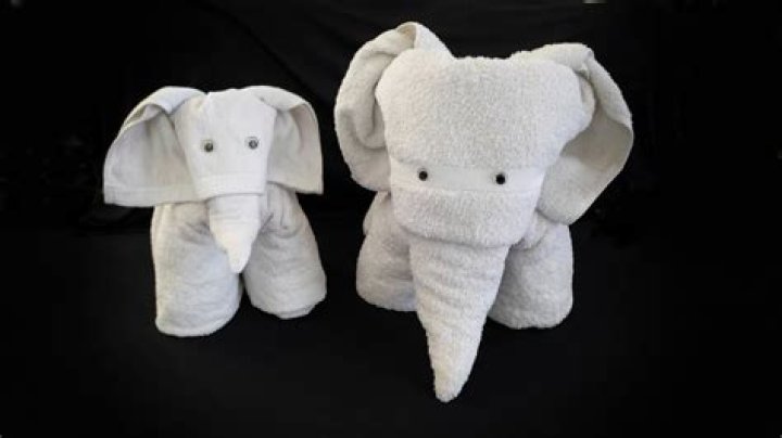 How do you make an elephant out of baby washcloths?