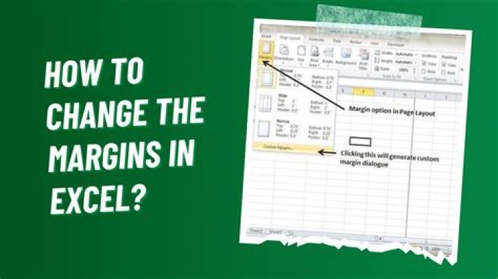 How do you set margins in Excel 2010?