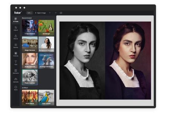 How do you turn a color photo to black in Photoshop?