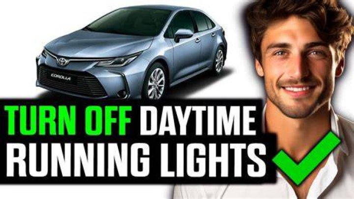 How do you turn off daytime running lights on a Toyota?