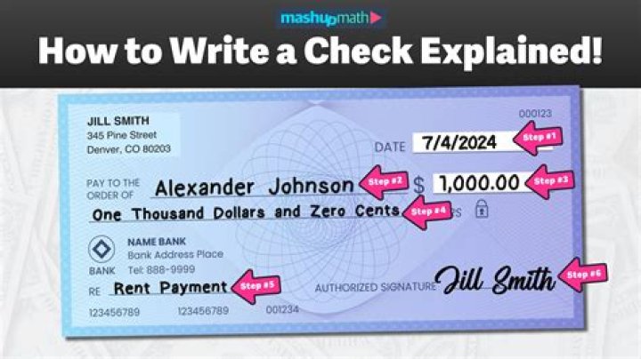 How do you write a check for 100 dollars?