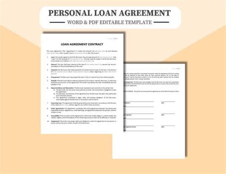 How do you write a private loan agreement?