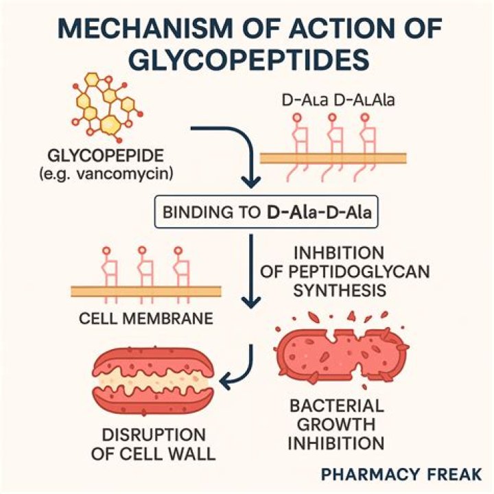 How does vancomycin inhibit peptidoglycan synthesis?