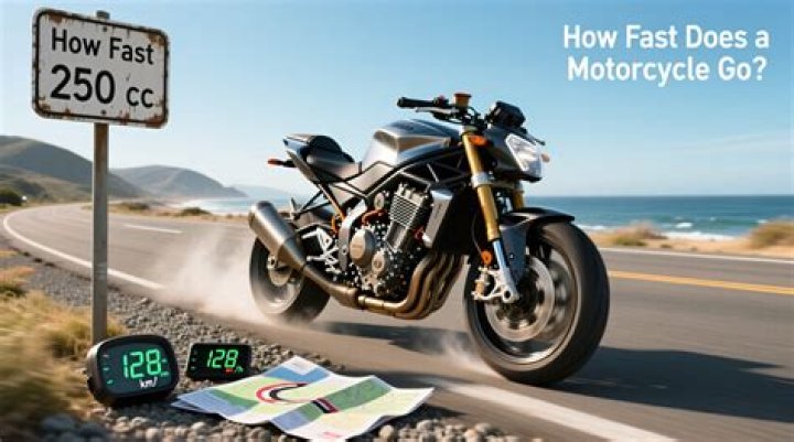 How fast does a 250cc motorcycle go?