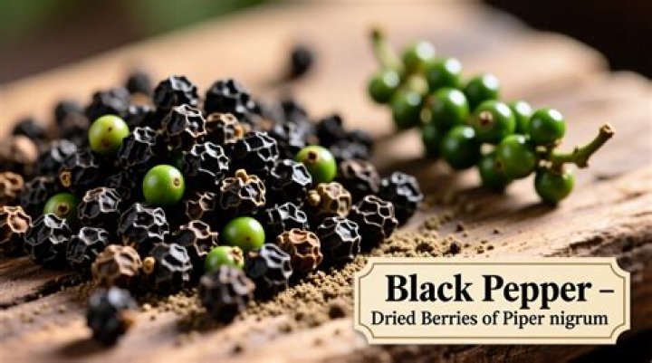 How is black pepper manufactured?