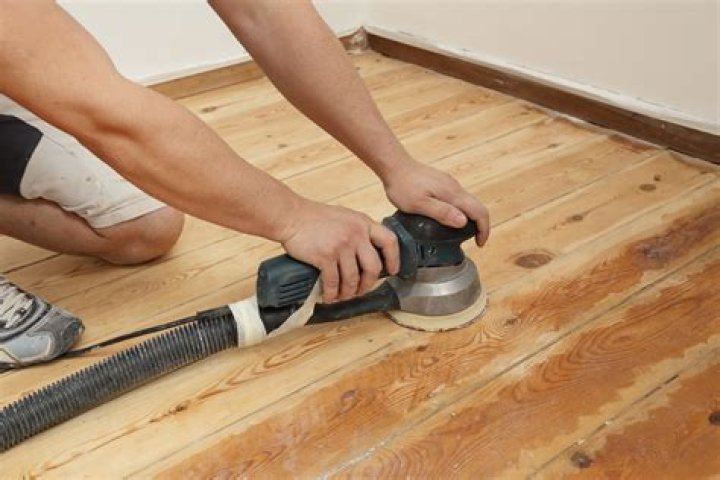 How long does it take to sand a floor with an orbital sander?