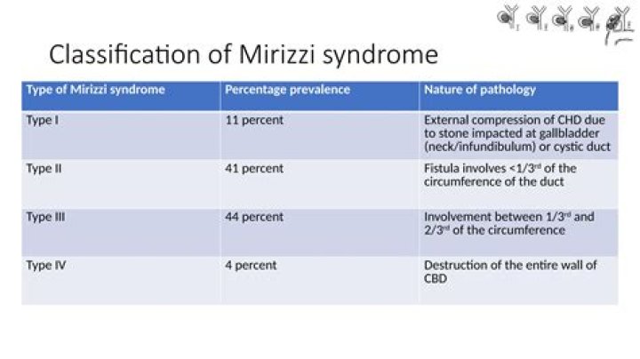 How many types of Mirizzi syndrome are there?