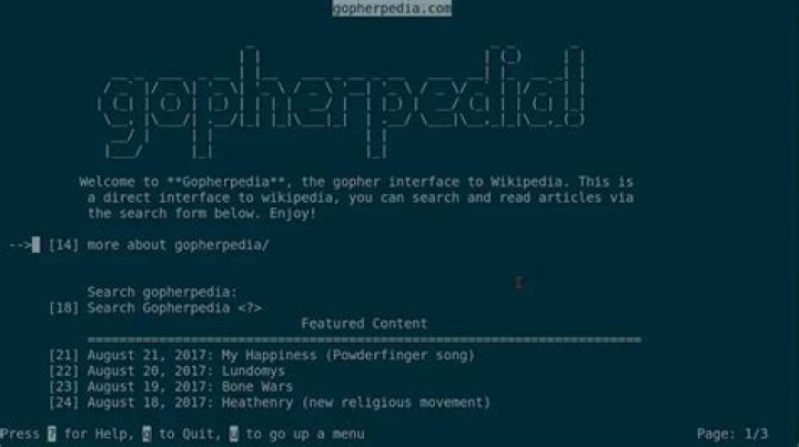 Is Gopher a search engine?