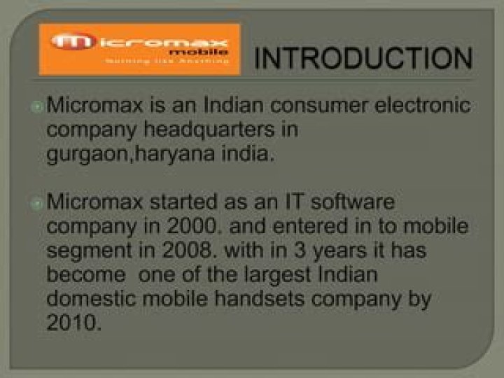 Is Micromax an Indian company?