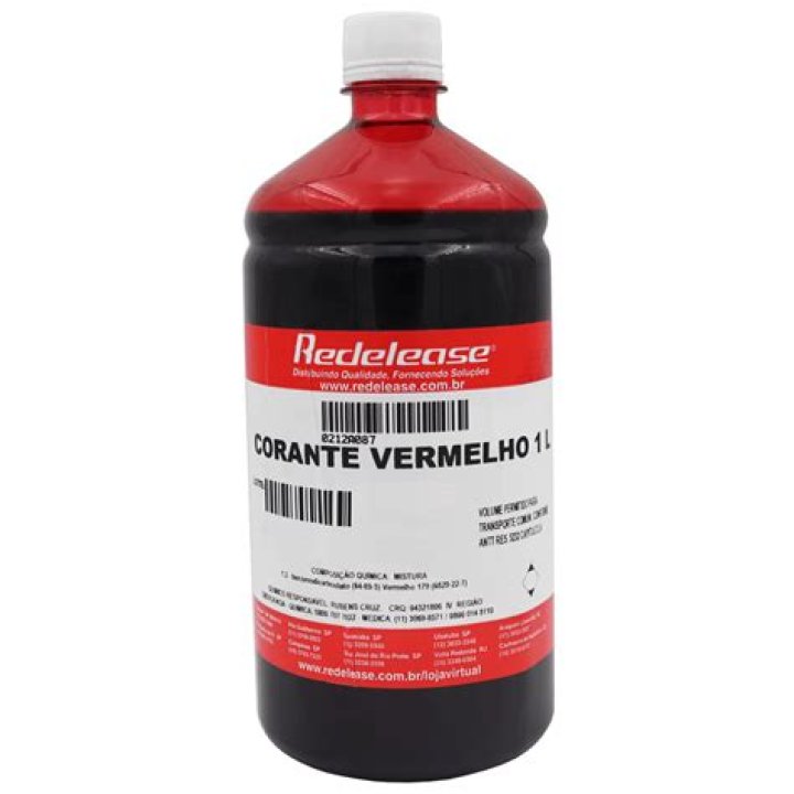 Para que serve o corante vermelho?