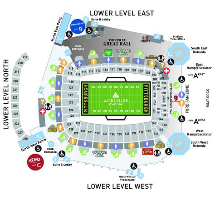 What are the best seats at Heinz Field for a concert?