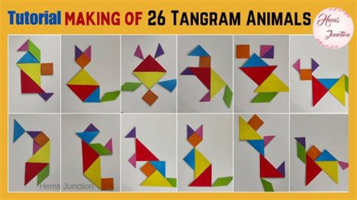 What are the shapes in a tangram puzzle?