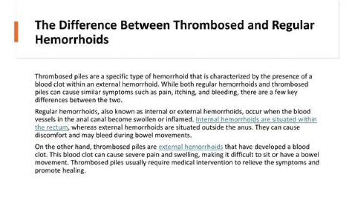 What doctor treats thrombosed hemorrhoid?