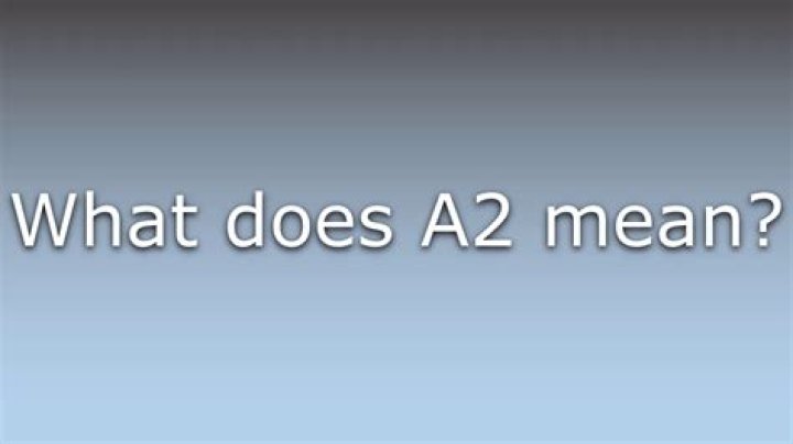 What does A2 mean on a nut?