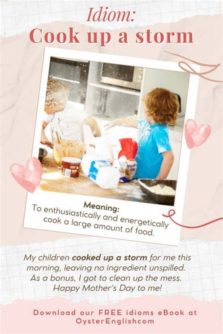 What does it mean to cook up a story?