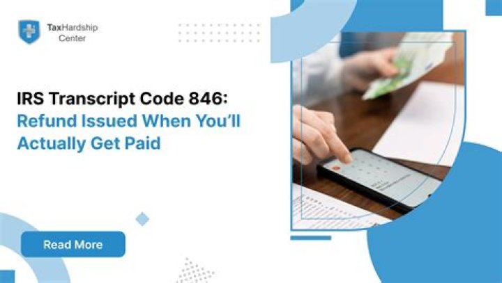 What is a 846 refund code?