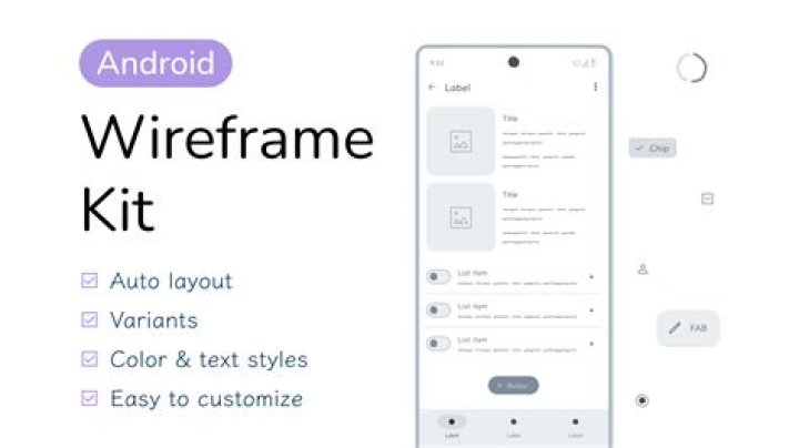 What is Android wireframe?