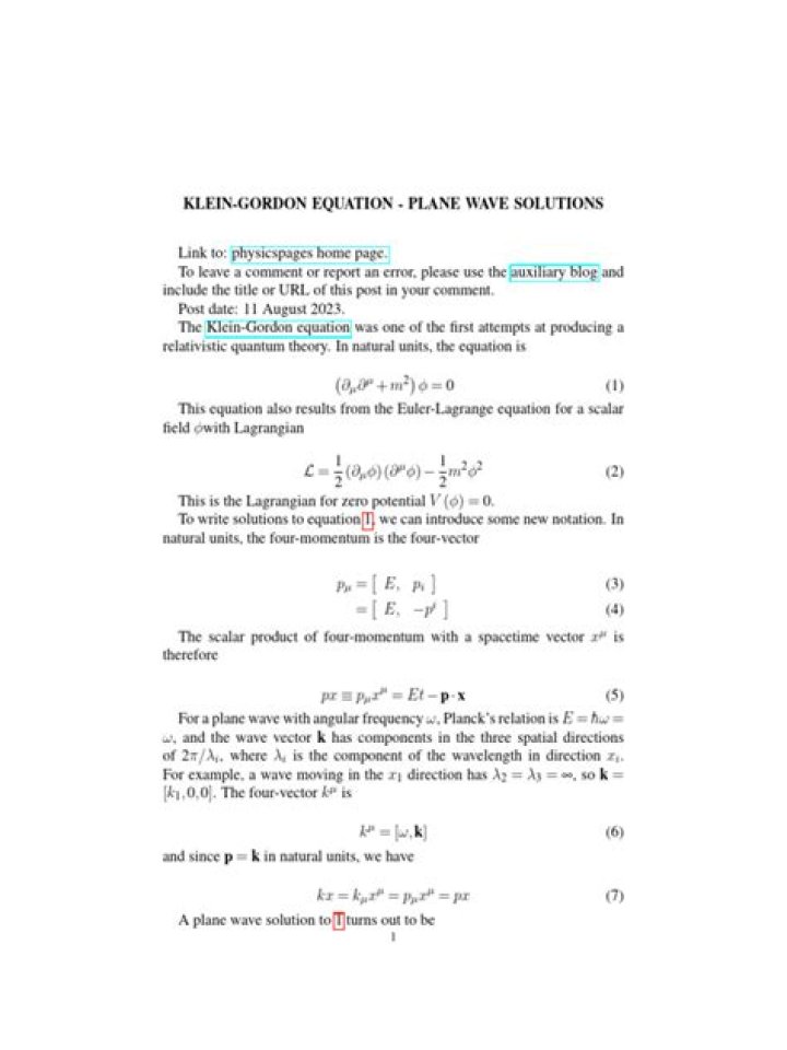 What is problem with Klein-Gordon equation?