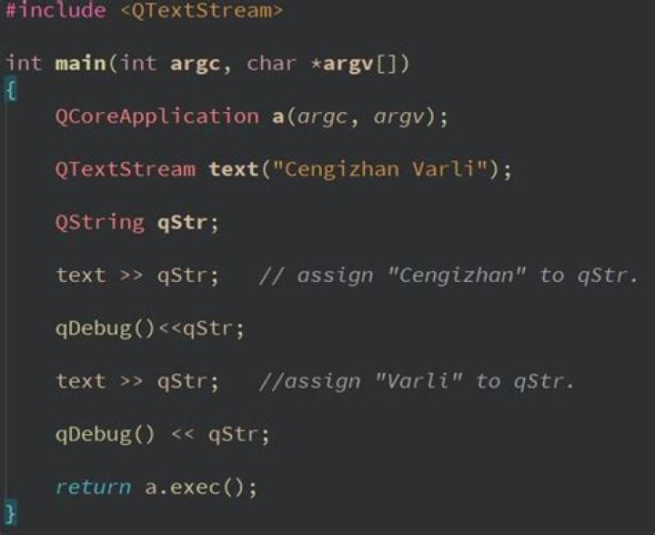 What is QTextStream?