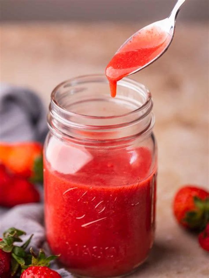 What is strawberry sauce made of?