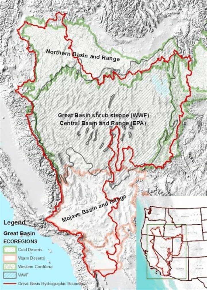What is the Great Basin region known for?