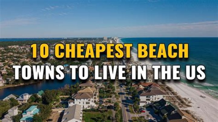 What is the least expensive beach town to live in Florida?