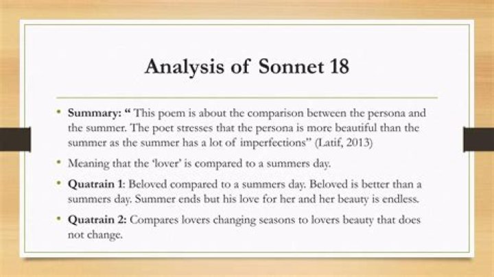 What is the main message of Sonnet 18?