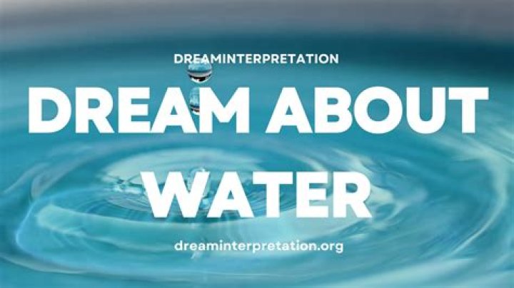 What is the meaning of dreaming about water?