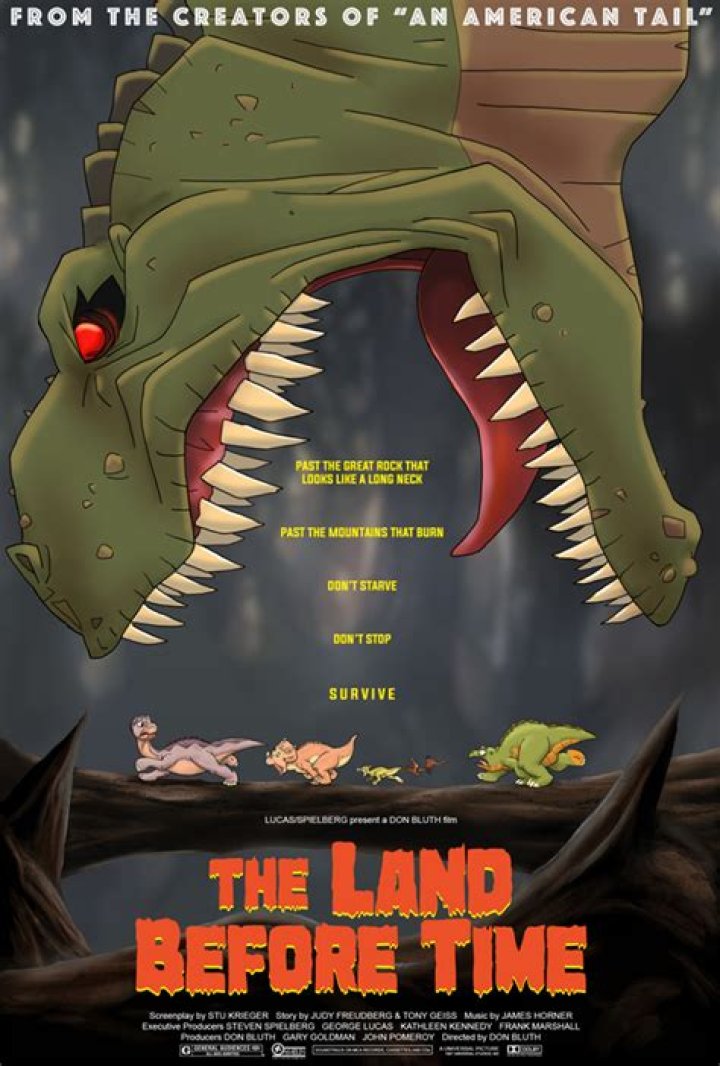 What Land Before Time movie do they sing big water?
