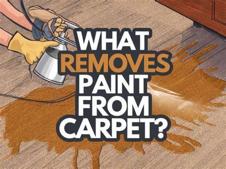 What removes paint from carpet?