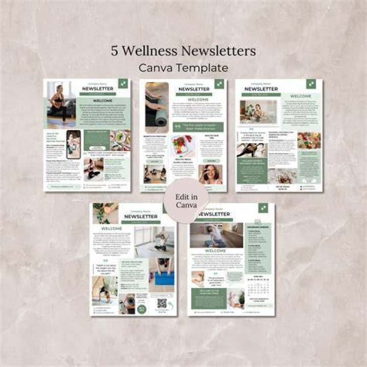 What should a wellness newsletter include?