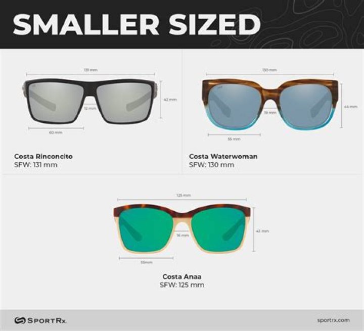 What size is 60mm in sunglasses?