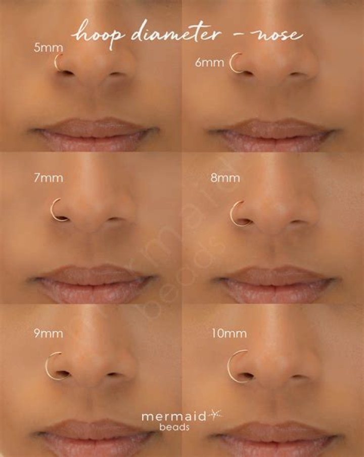 What size nose hoop should I get?